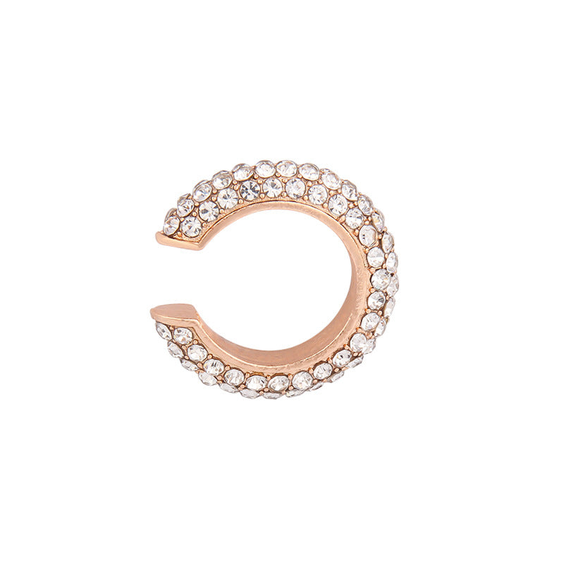 Diamond-studded vintage earrings