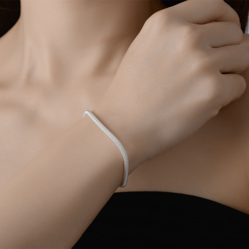 Italian plain chain bracelet