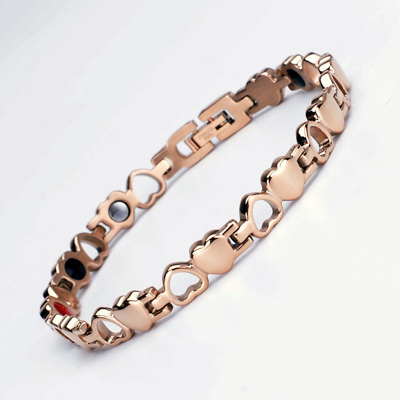Heart-Shaped Magnetic Therapy Bracelet