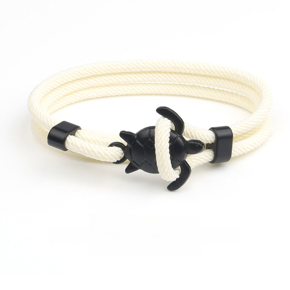 Ocean Series Anchor Turtle Bracelet