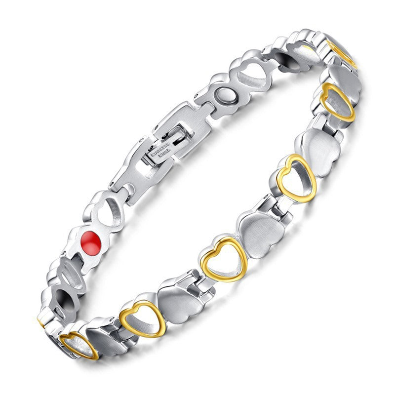 Heart-Shaped Magnetic Therapy Bracelet