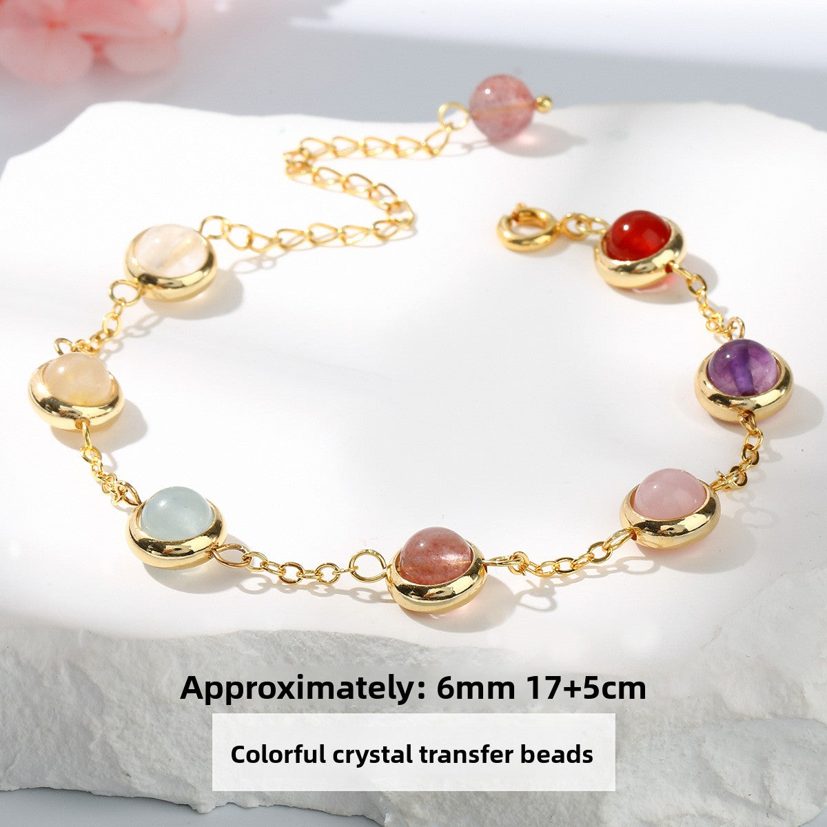 Crystal Agate Tiger's Eye Bracelet