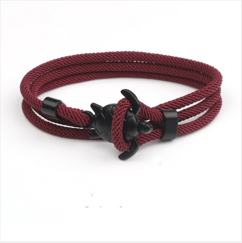 Ocean Series Anchor Turtle Bracelet