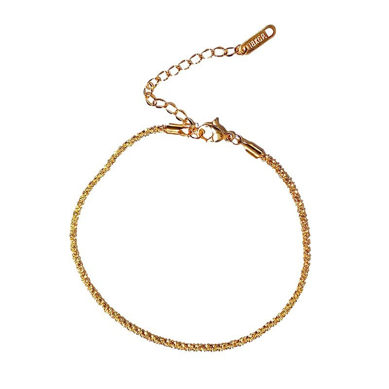 Sparkling Titanium Steel Anklet for Women