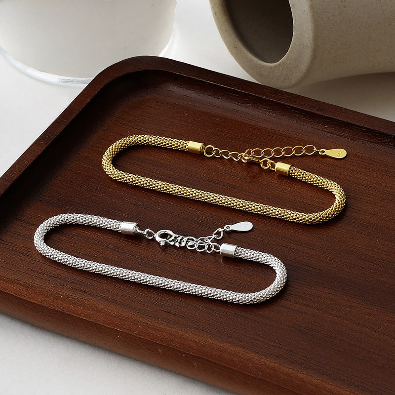 Italian plain chain bracelet