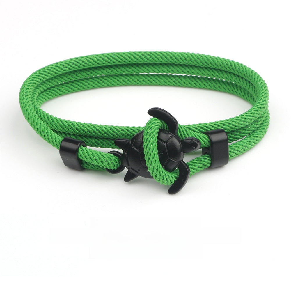 Ocean Series Anchor Turtle Bracelet