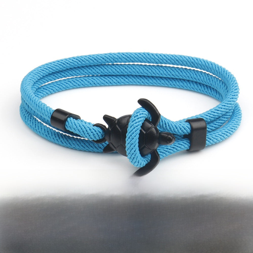 Ocean Series Anchor Turtle Bracelet