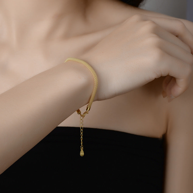 Italian plain chain bracelet