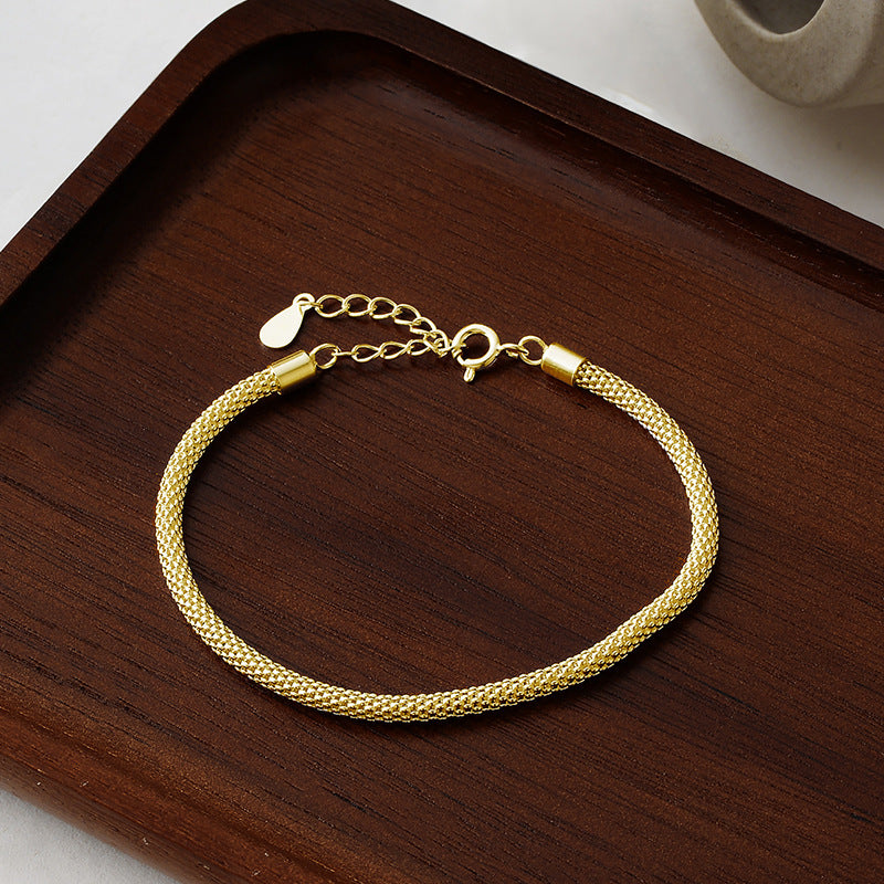 Italian plain chain bracelet