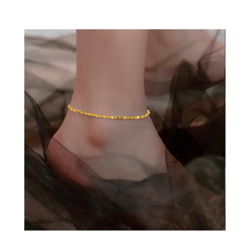 Sparkling Titanium Steel Anklet for Women