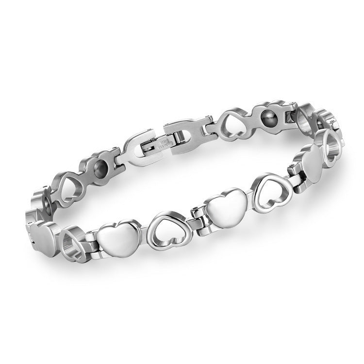 Heart-Shaped Magnetic Therapy Bracelet