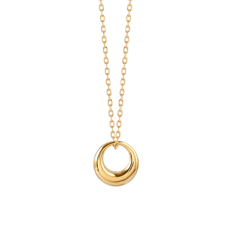 Round Ring Clavicle Necklace